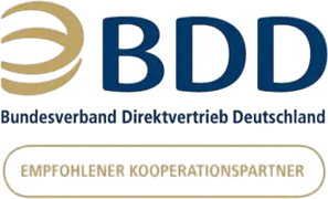 BDD – Bundesverband Direktvertrieb Deutschland, empfohlener Kooperationspartner BDD – Bundesverband Direktvertrieb Deutschland, empfohlener Kooperationspartner